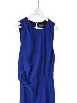 ZARA Damen Maxikleid, blau - Gr. L / 40  – Vorschau 3