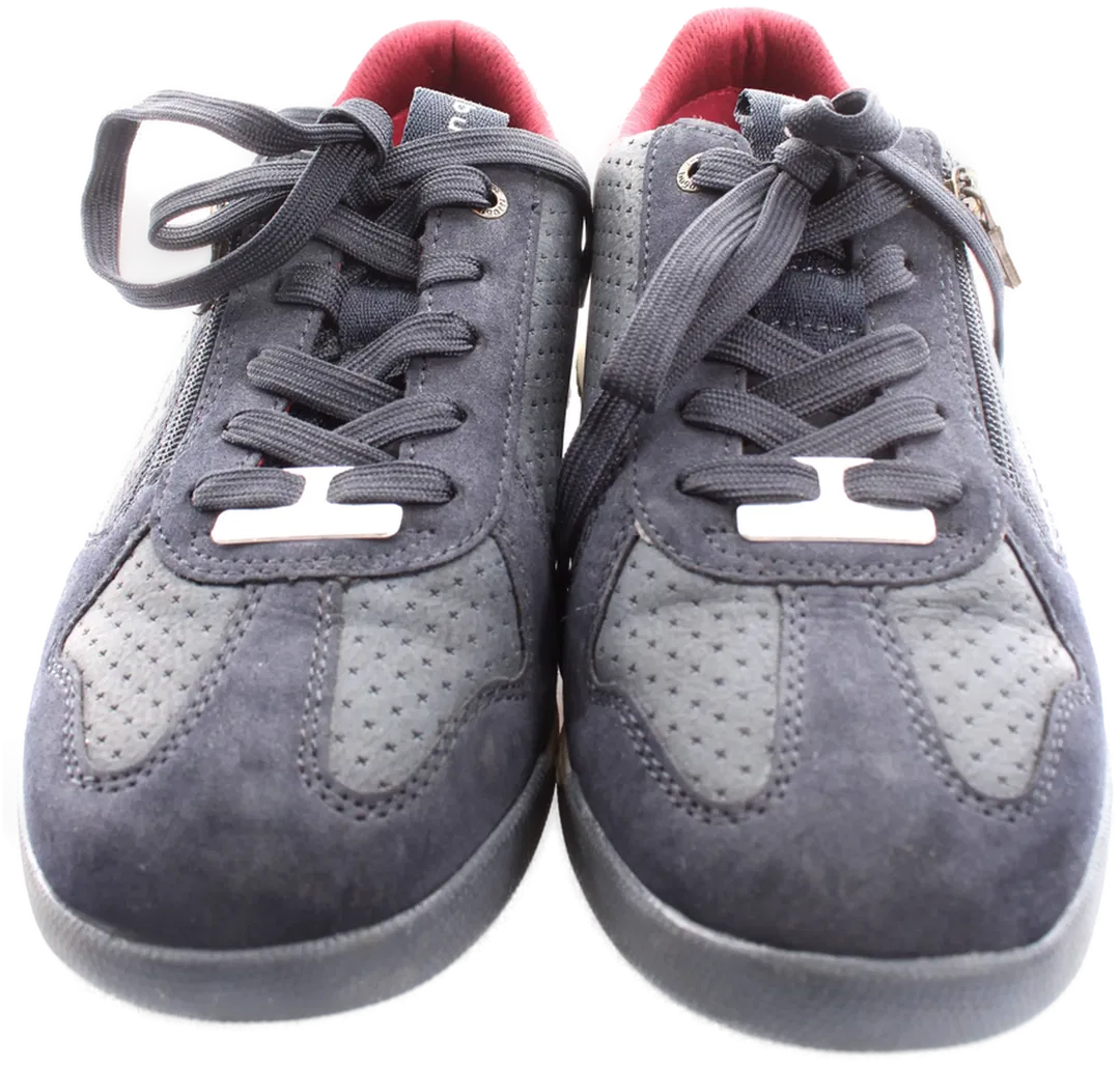 Bugatti Damen Sneaker Gr. 40 – Dunkelblau – Leder/Velours – Reißverschluss – bequem - Bild 1