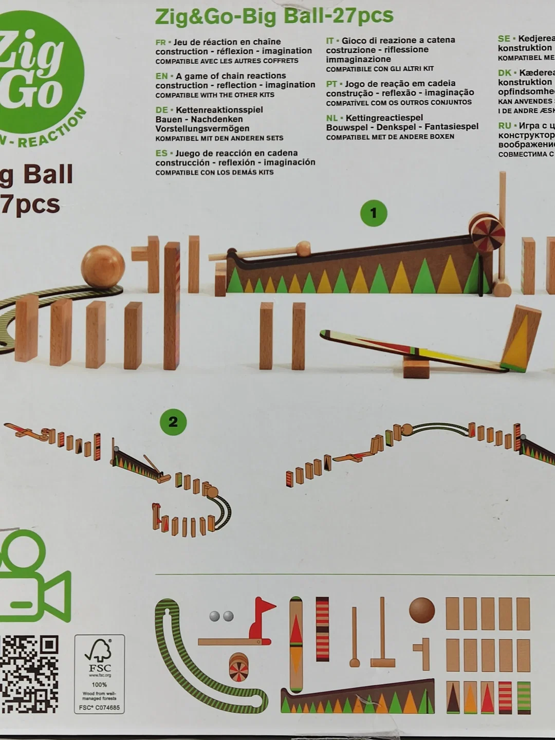 Zig & Go- Big Ball "Action-Reaction" - Gesellschaftsspiele - Djeco – Bild 4