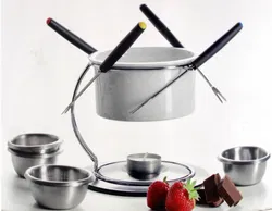 DOMESTIC by Mäser Fondue-Set 11-teilig | Edelstahl mit Rechaud & Schälchen - Bild 3