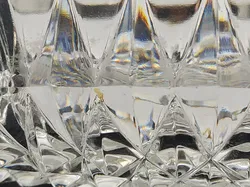 Alte Glasschüssel mit Metallrand - Bild 5