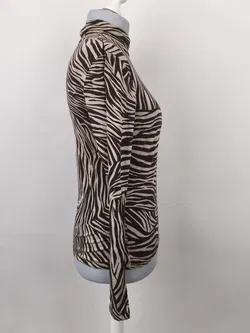 H&M, Rollkragenshirt, Zebra, Gr. L - Bild 4