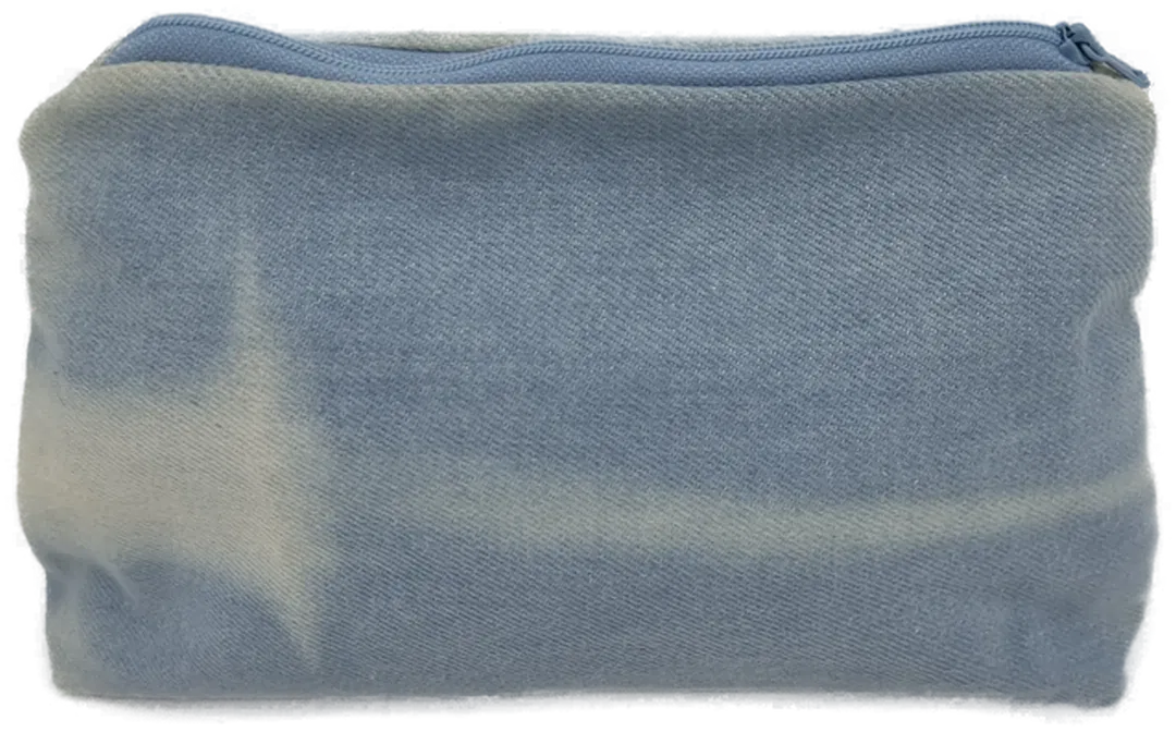 Stofftasche mit Zipp aus Jeansstoff - Bild 4