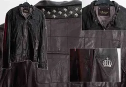 Coole Lederjacke der Marke Harald Glööckler, Schwarz XXL EXCLUSIVE for engbers - Bild 3