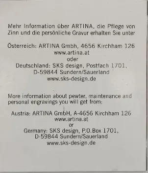 Artina Bierkrug 0,5l Alpenglühen 95% Zinn – Bild 9