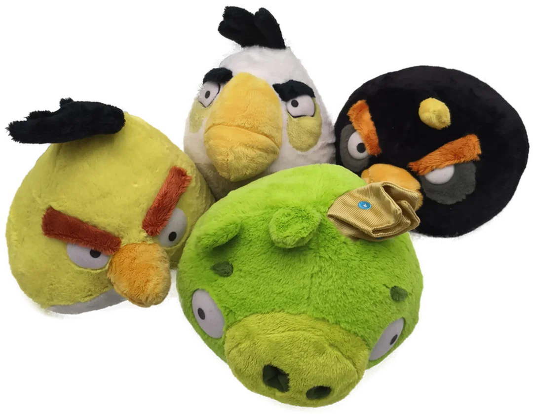 Set: 8 Plüschfiguren "Angry Birds 2" – Bild 2