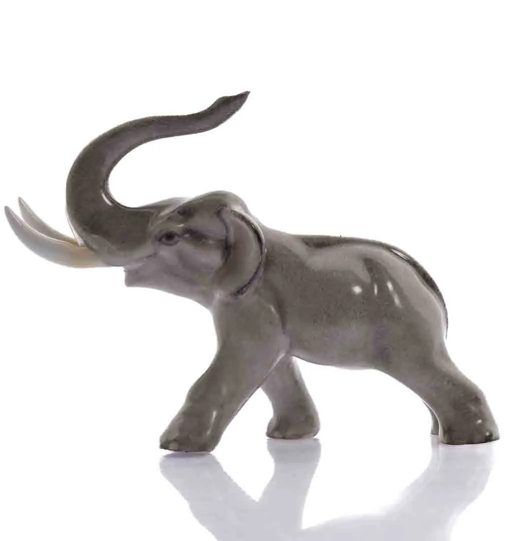 Herend Elefant Porzellan, blaue Marke (Fus) – Bild 2