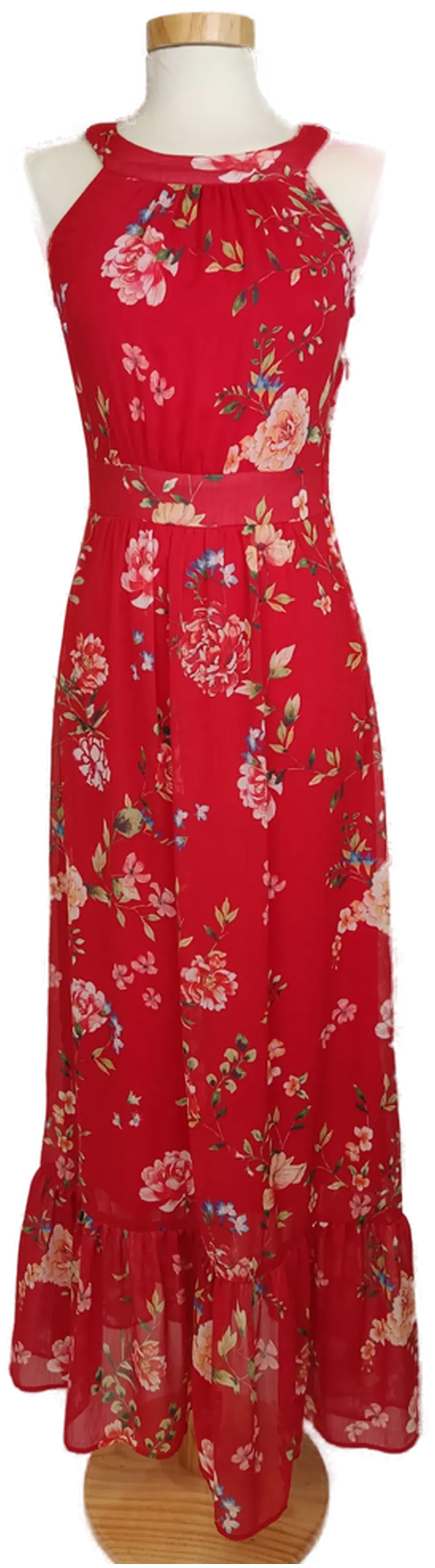 Orsay Damen Kleid rot geblümt - 32/XS - Bild 1