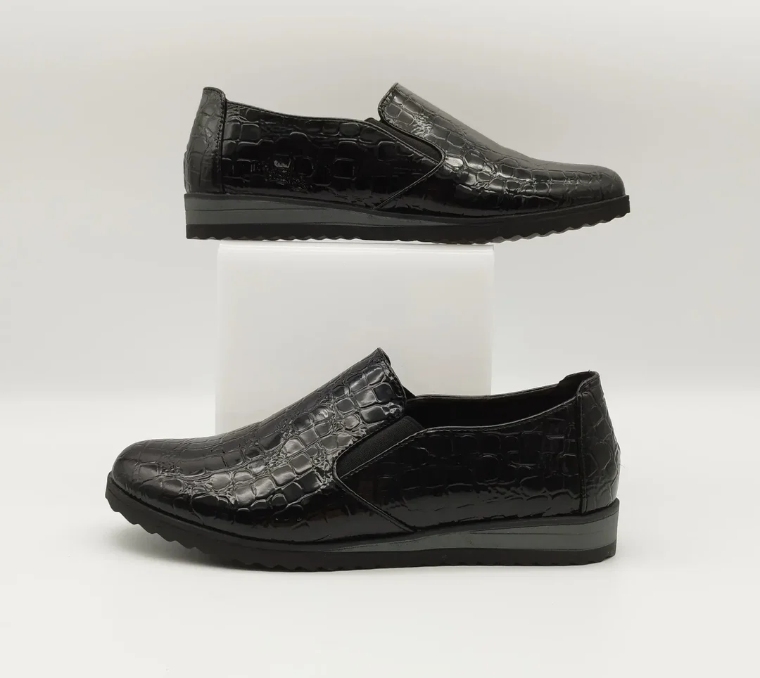 Scandi Damenschuhe Reptil-Look - Gr. 38 – Bild 2