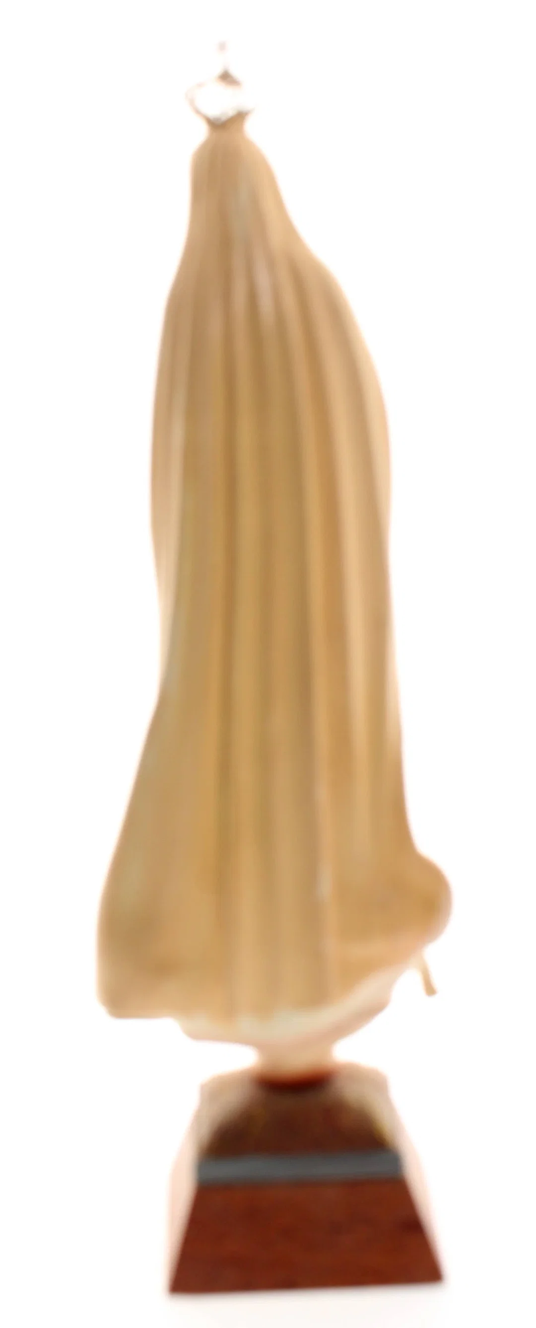 Madonna mit Krone – Marienfigur / Lourdes-Madonna – ca. 39 cm – religiöse Figur auf Holzsockel – Bild 3