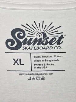 Sunset Skateboard Co. Herren T-Shirt, weiß - Gr. XL - Bild 4