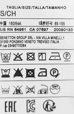 United Colors of Benetton Kindertop gelb/weiß Gr. S/CH - Bild 4