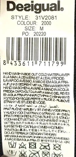 Desigual Damenkleid schwarz mit Blumendruck Gr. M – Vorschau 5