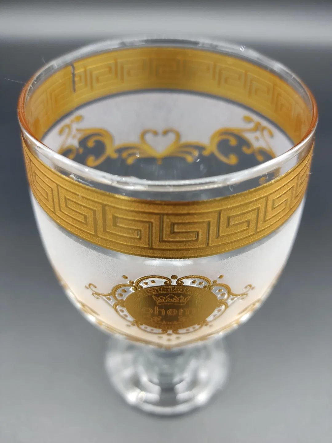 6 Gläser mit Golddekor – Bild 3