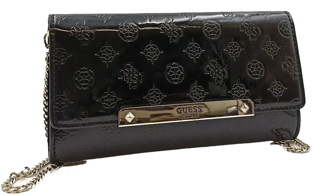 Guess Damen Lackclutch schwarz  - Bild 1