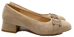 ara Damenpumps Rauleder beige Gr. 38,5 - Bild 3