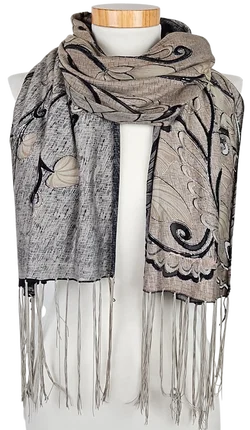 Damen Schal - floral - Bild 1