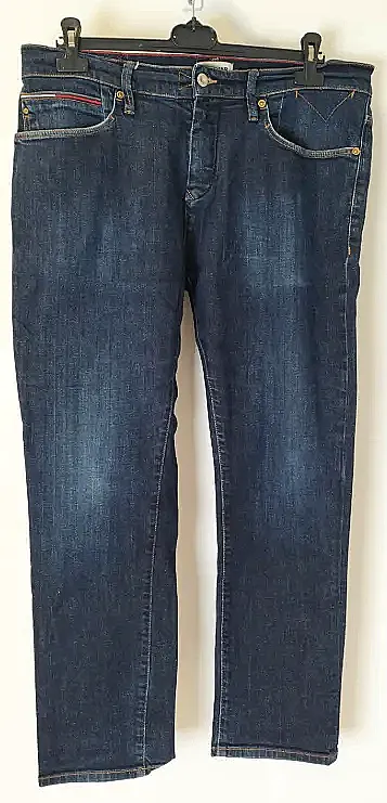 Herren Jeans Hilfiger Denim Unifarben W36 L30 | Zeitloser Klassiker – Bild 1
