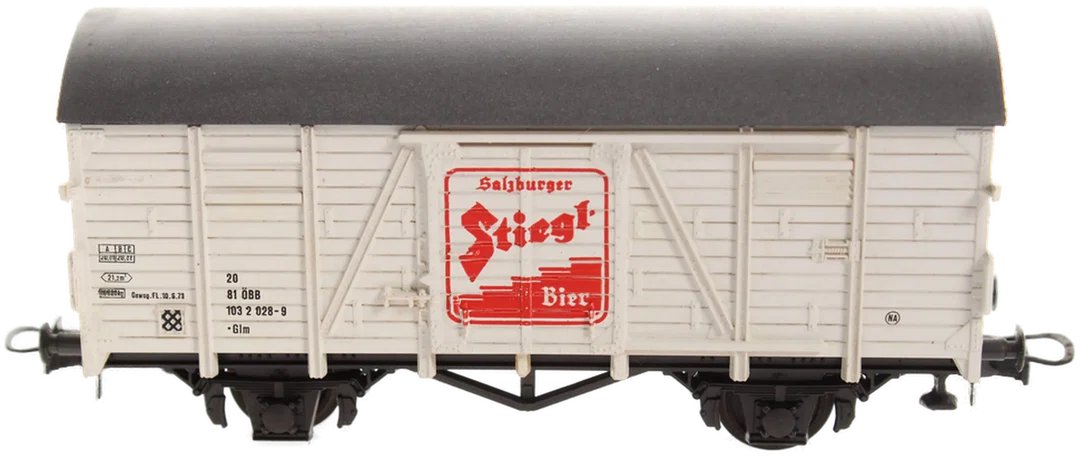 H0 Konvolut – 2x Niederbordwagen, 2x Personenwagen, 1x Gepäckwagen + 1 Roco 46027 ÖBB Stiegl Bierwagen – Bild 2