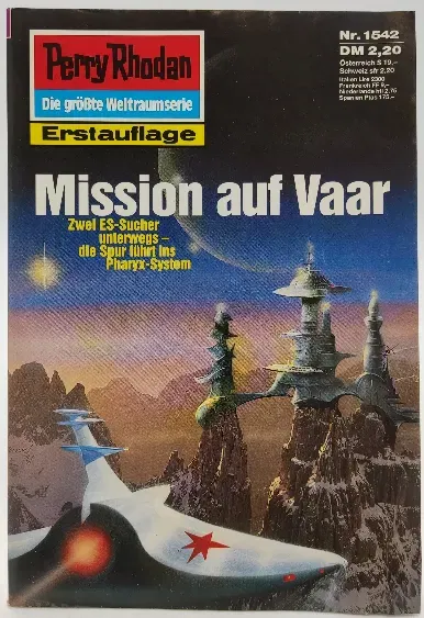 Romanheft Perry Rhodan Mission auf Vaar Erstauflage Nr.1542 - Bild 1