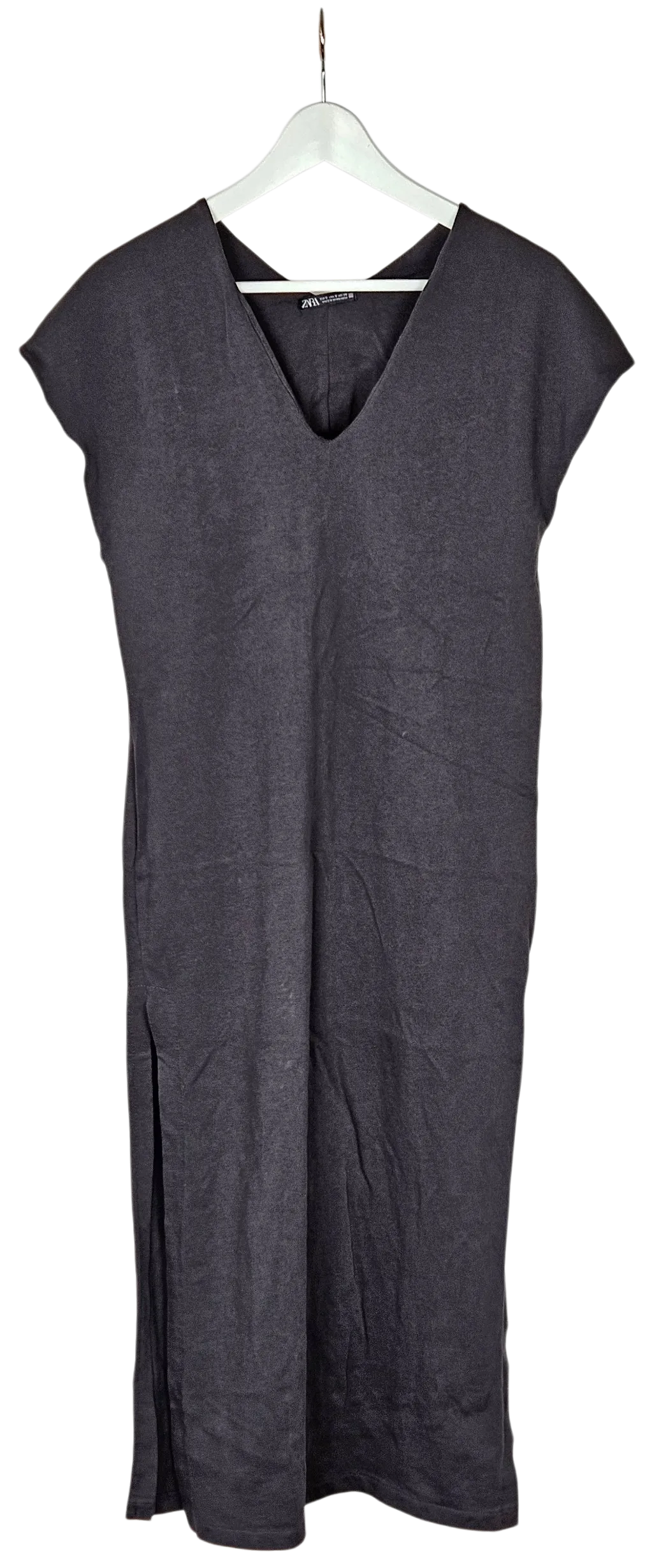 ZARA Damen Midikleid, anthrazit - Gr. EUR S  – Bild 1