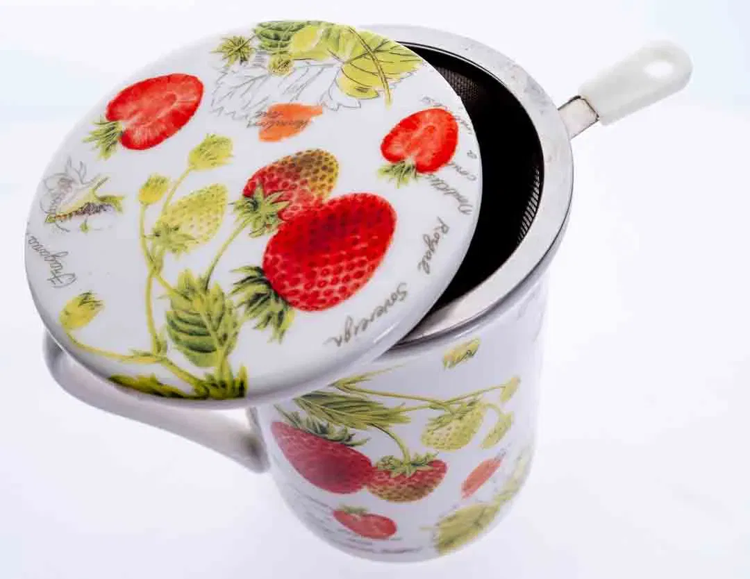 Teetasse mit Deckel und Siebeinsatz - Bild 4