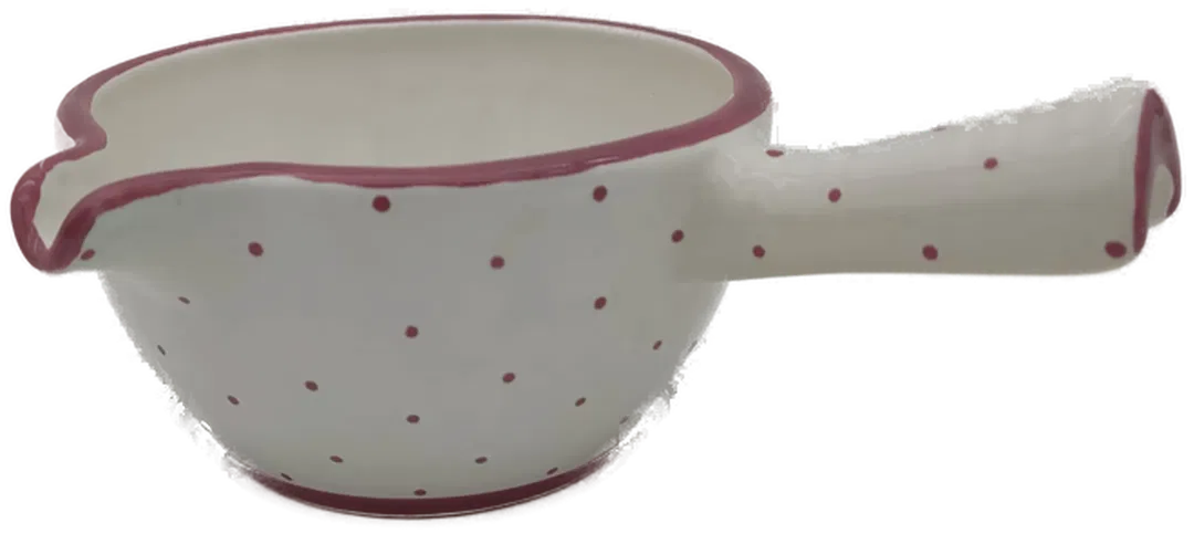 Gmundner Keramik rosa Tupfen Sauciere  - Bild 1