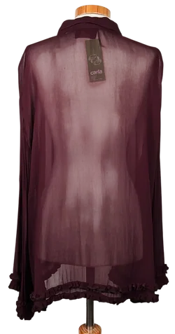 RIEGER VIENNA Damen Bluse, rot -Gr. XL  – Vorschau 3