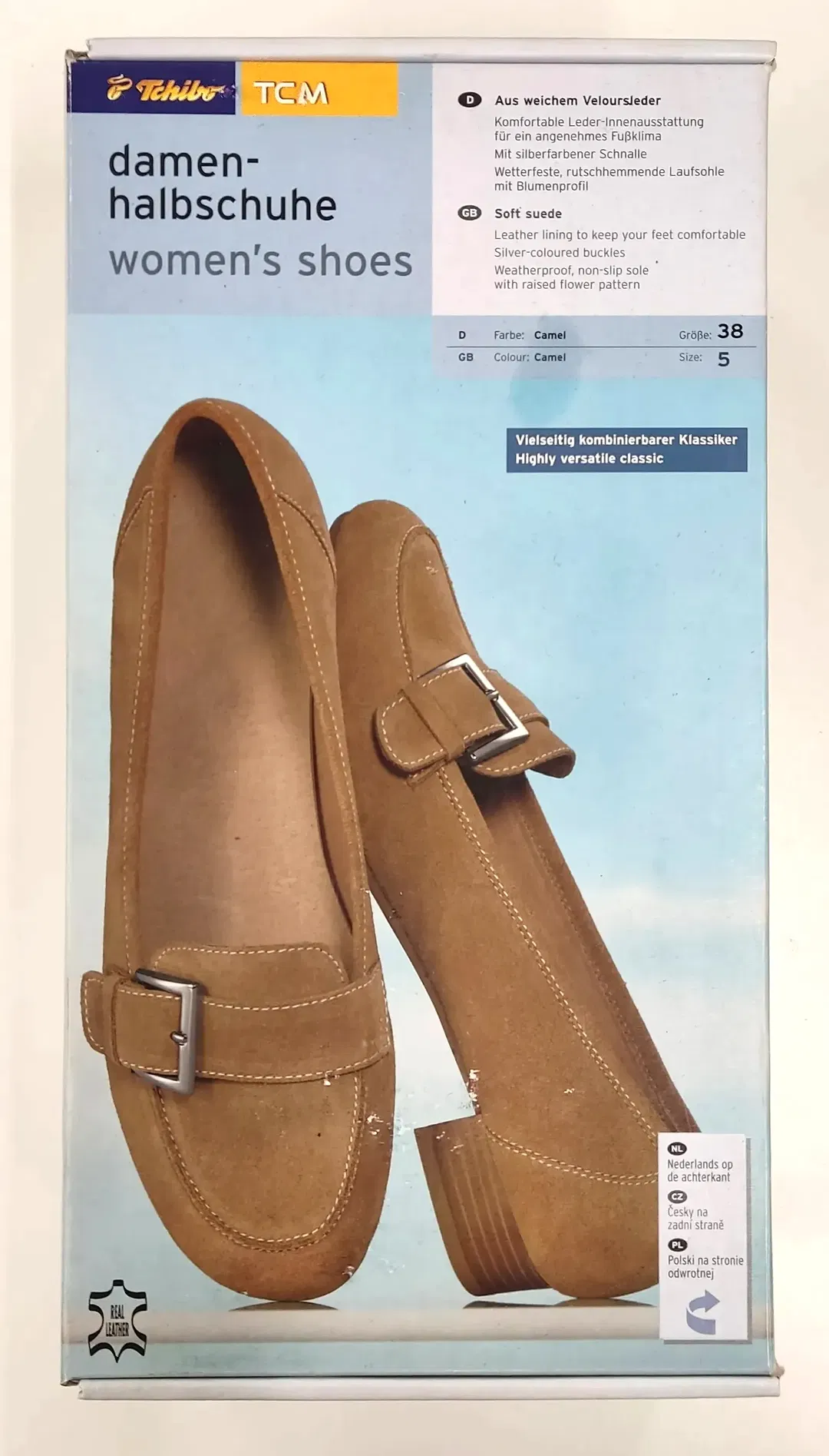 Tchibo TCM Damen Schuhe beige Gr. 38 - Bild 4