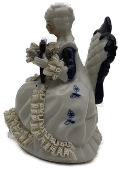 Porzellan Figur Dame mit Harfe - Bild 4