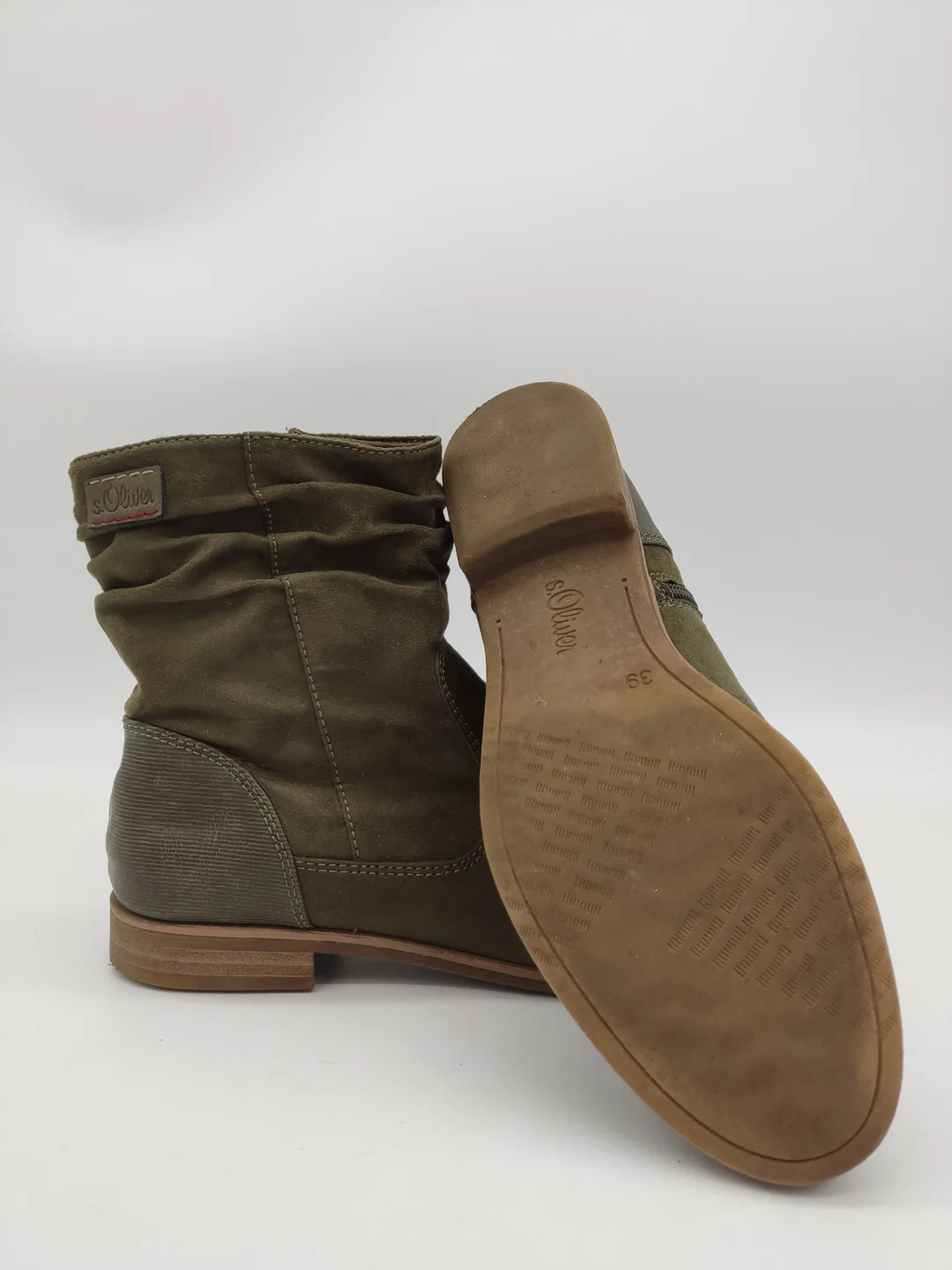 s.Oliver Damenstiefeletten, olivgrün, Größe: 39 – Bild 3