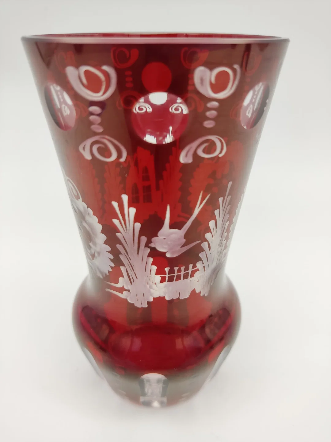 Glasvasen Set in rot 3-teilig – Bild 3