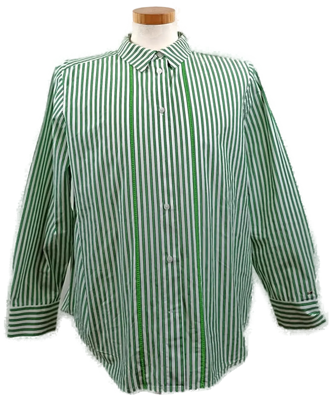 Tommy Hilfiger Damen Hemd grün/weiß Gr. XL - Bild 4