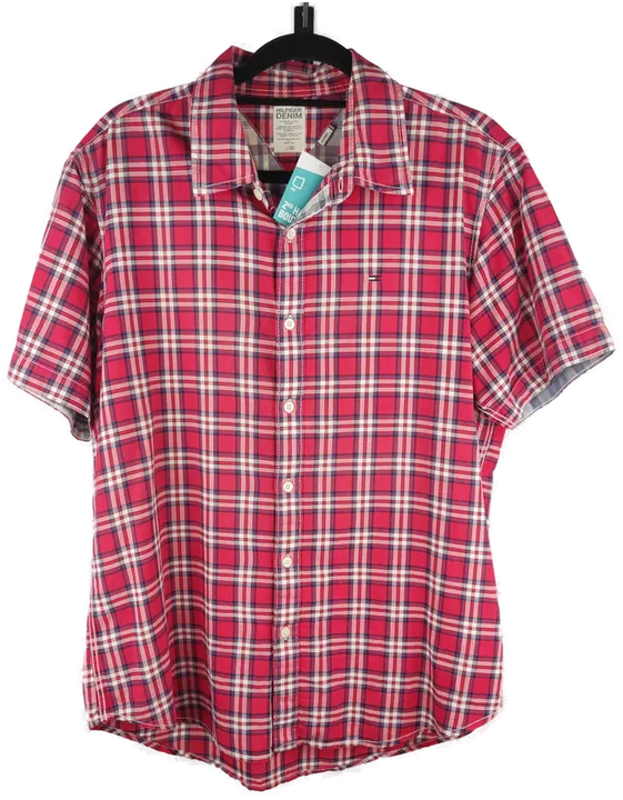 HILFIGER DENIM Herren Kurzarm-Hemd Kariert - XL/52 - Bild 4