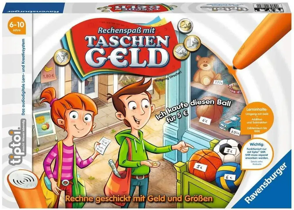 Tiptoi – Rechenspaß mit Taschengeld von Ravensburger  - Bild 1
