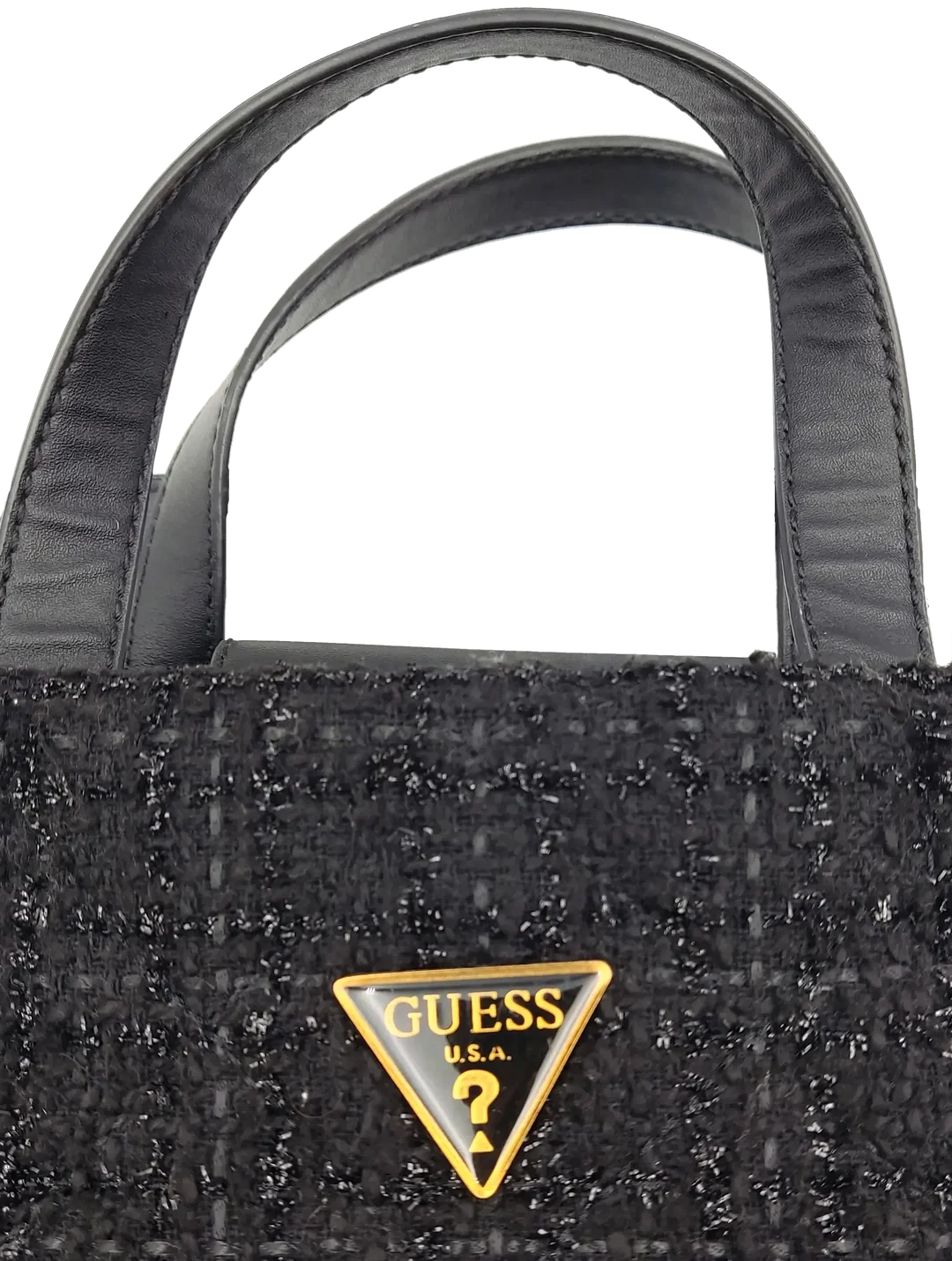 Guess Damen Bouclétasche schwarz – Bild 5
