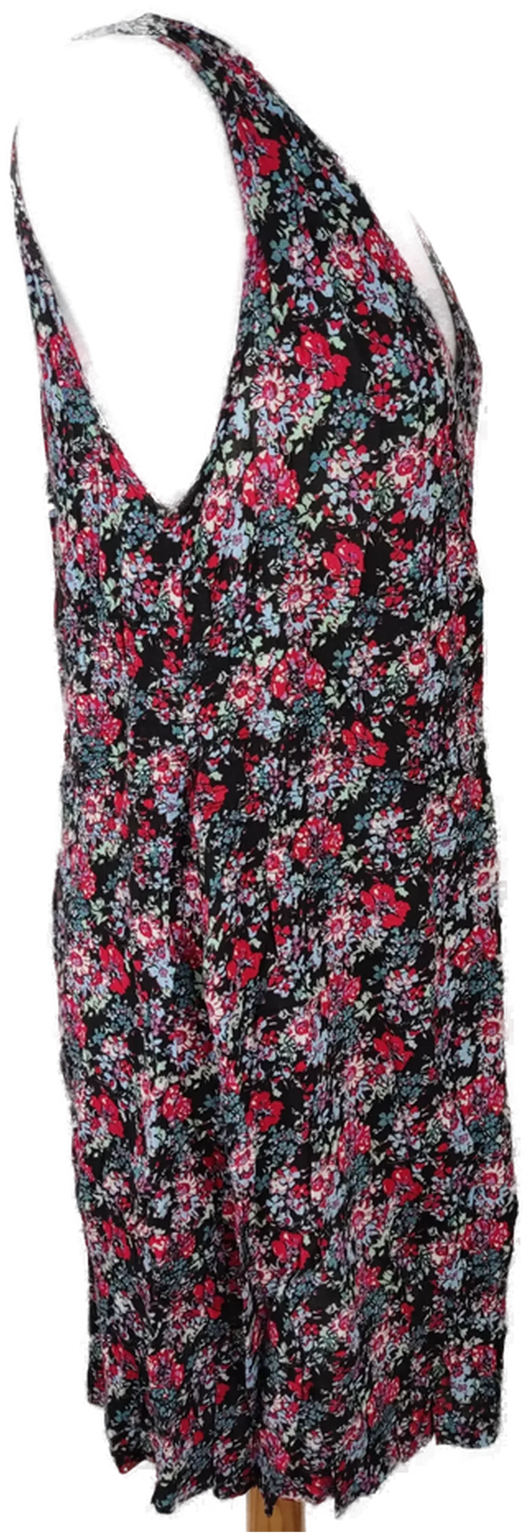 Maje Minikleid Geblümt V-Ausschnitt  Größe 32 – Bild 3