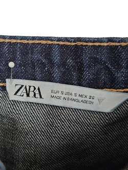ZARA Damen Jeans-Jumpsuit, dunkelblau - Gr. S / 36 - Bild 5