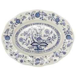 Blue Onion Beilagenplatte oval - Bild 2