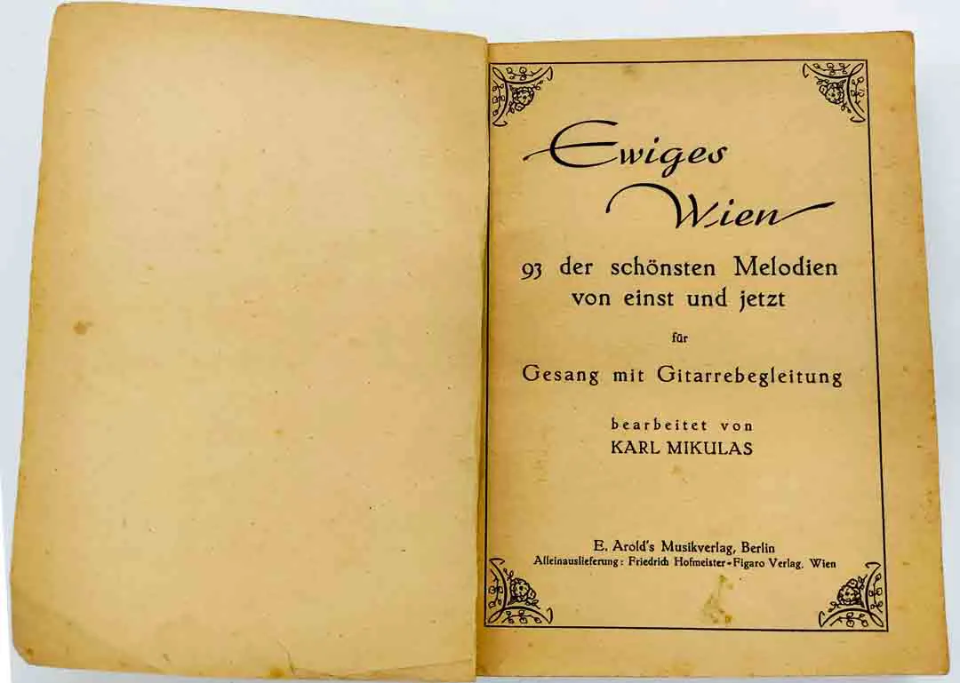 Buch "Ewiges Wien" "Ein Band schönster Wiener Lieder" – Bild 2