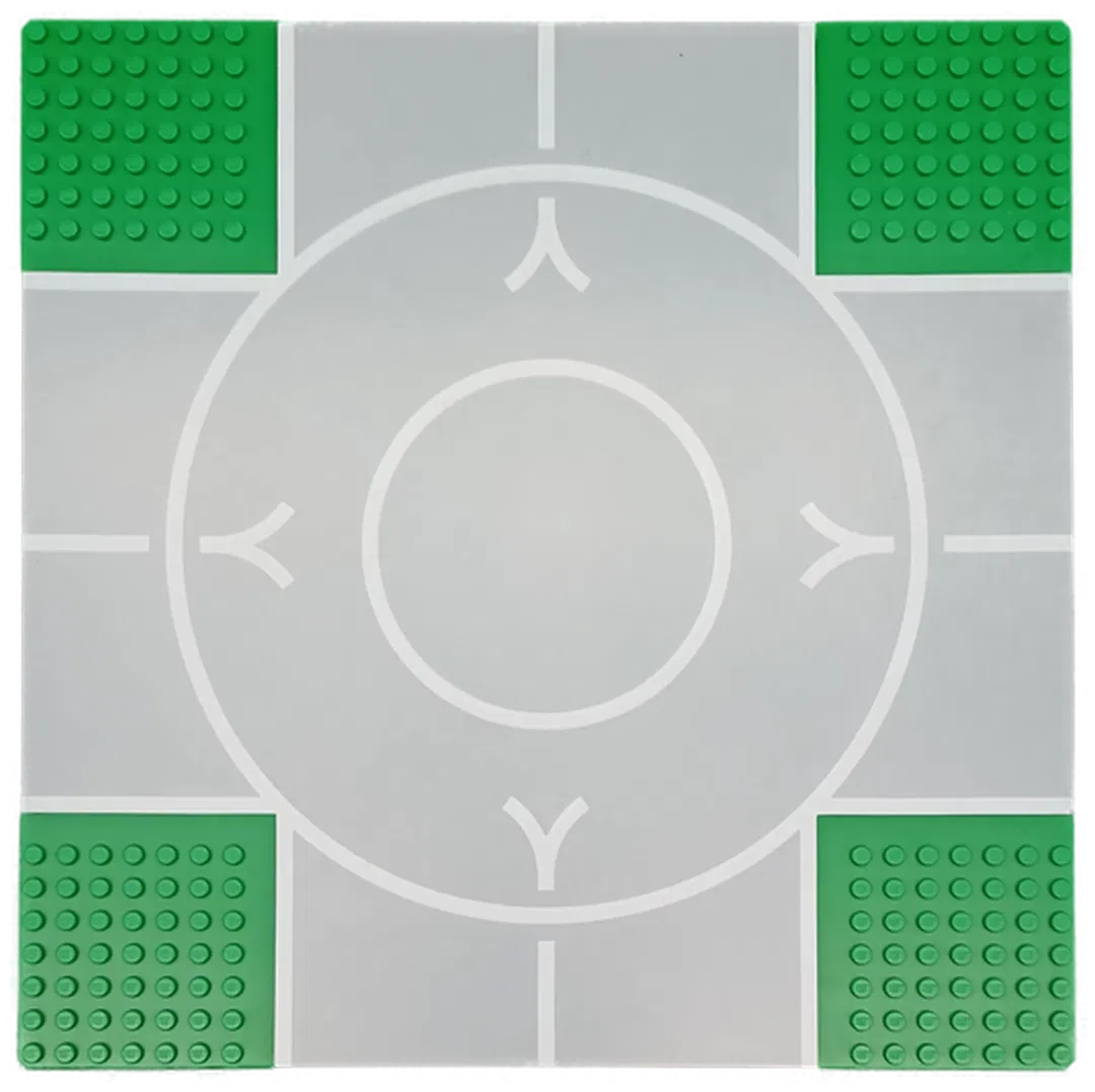 LEGO Grundplatte mit Straße 32 x 32 Noppen grün - Bild 4
