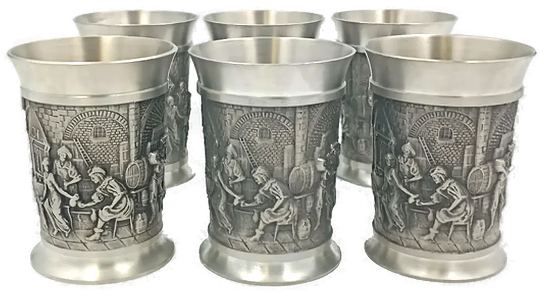 Zinnbecher Set (6-teilig) - Bild 1