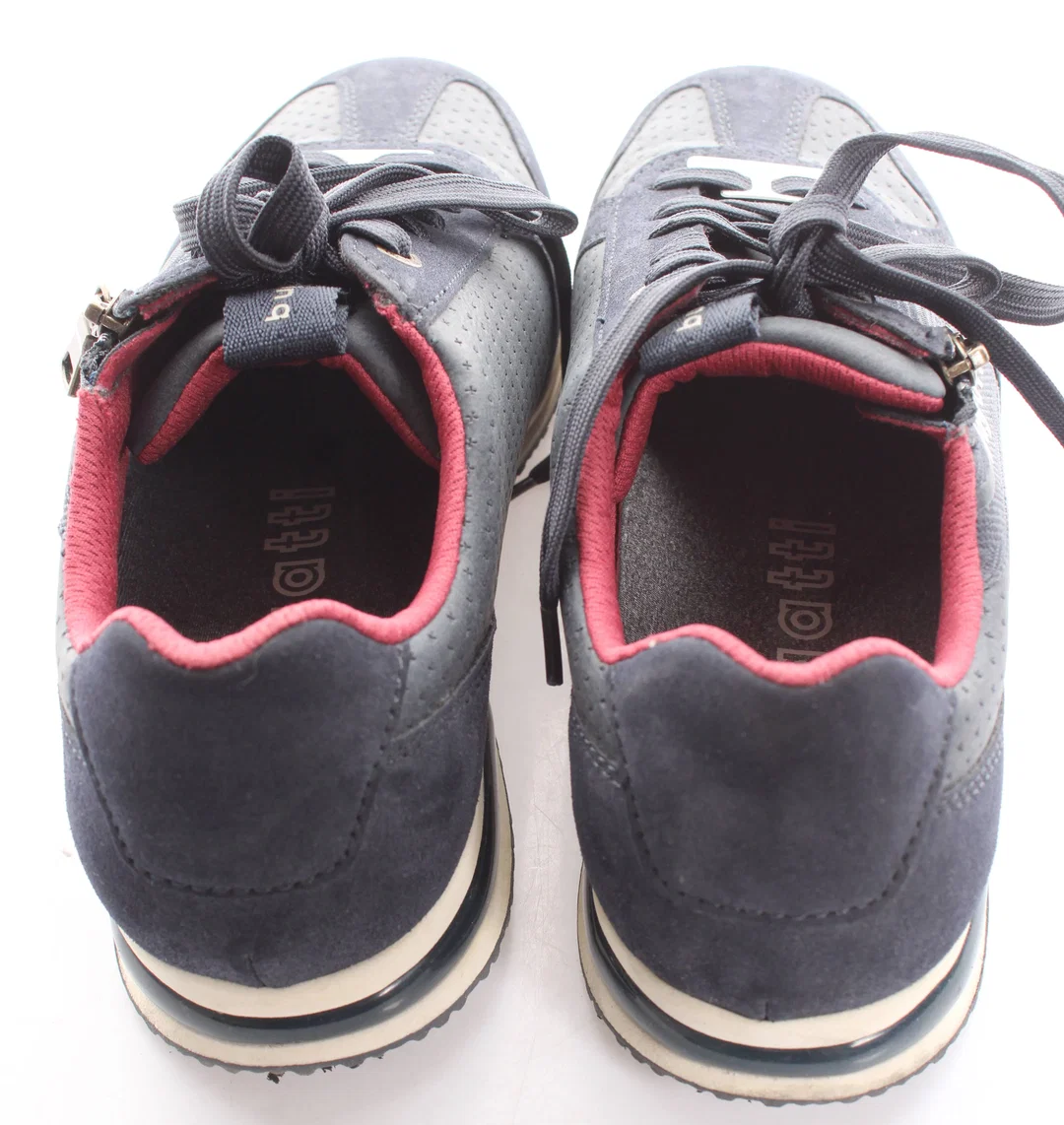 Bugatti Damen Sneaker Gr. 40 – Dunkelblau – Leder/Velours – Reißverschluss – bequem – Bild 4