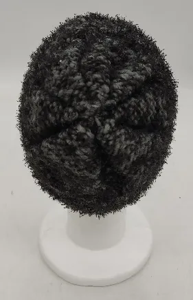 S. Oliver Damenstrickhaube/mütze in grauschwarz meliert – Bild 3