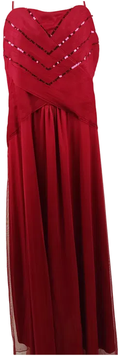 Bodyflirt Damen Abendkleid bordeaux mit Pailletten - XXXL/46 - Bild 1