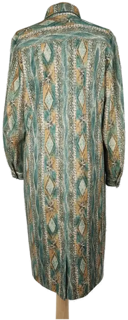 Markwald Damenkleid grün gemustert - 42/XL - Bild 2