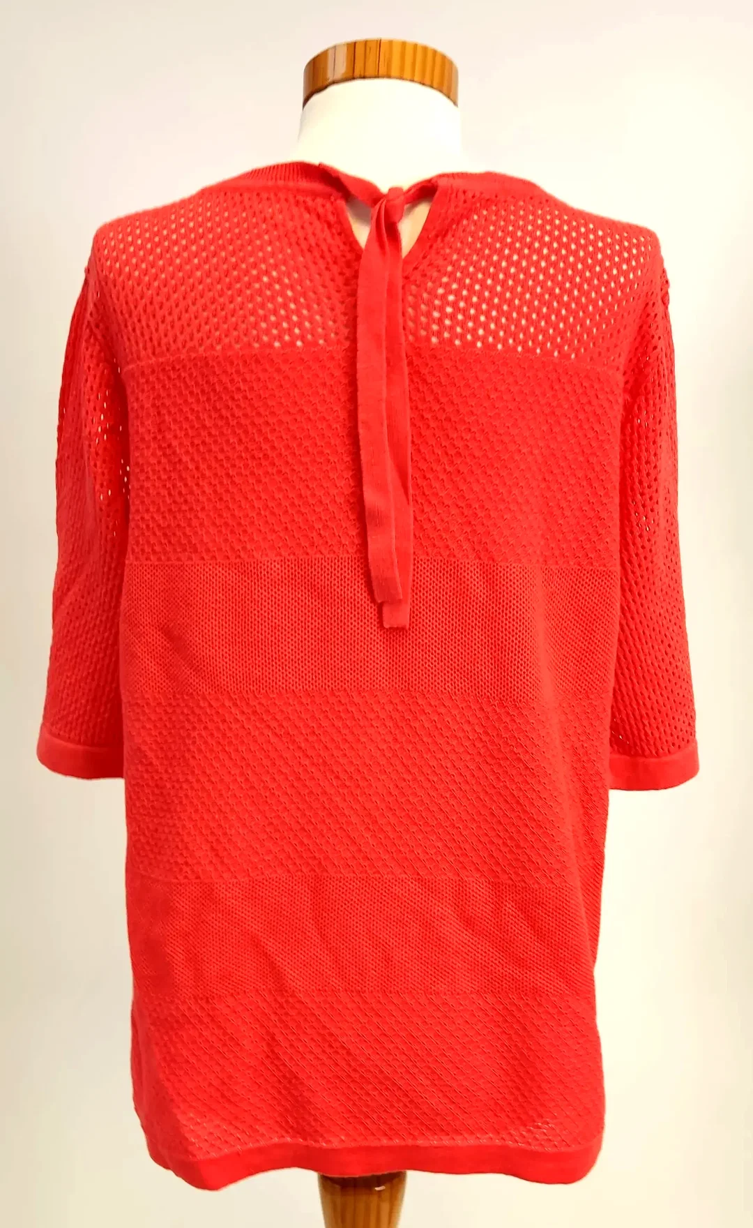Madeleine Mode Kurzarm Damen Pullover hellrot - Gr. 40/42 – Bild 3