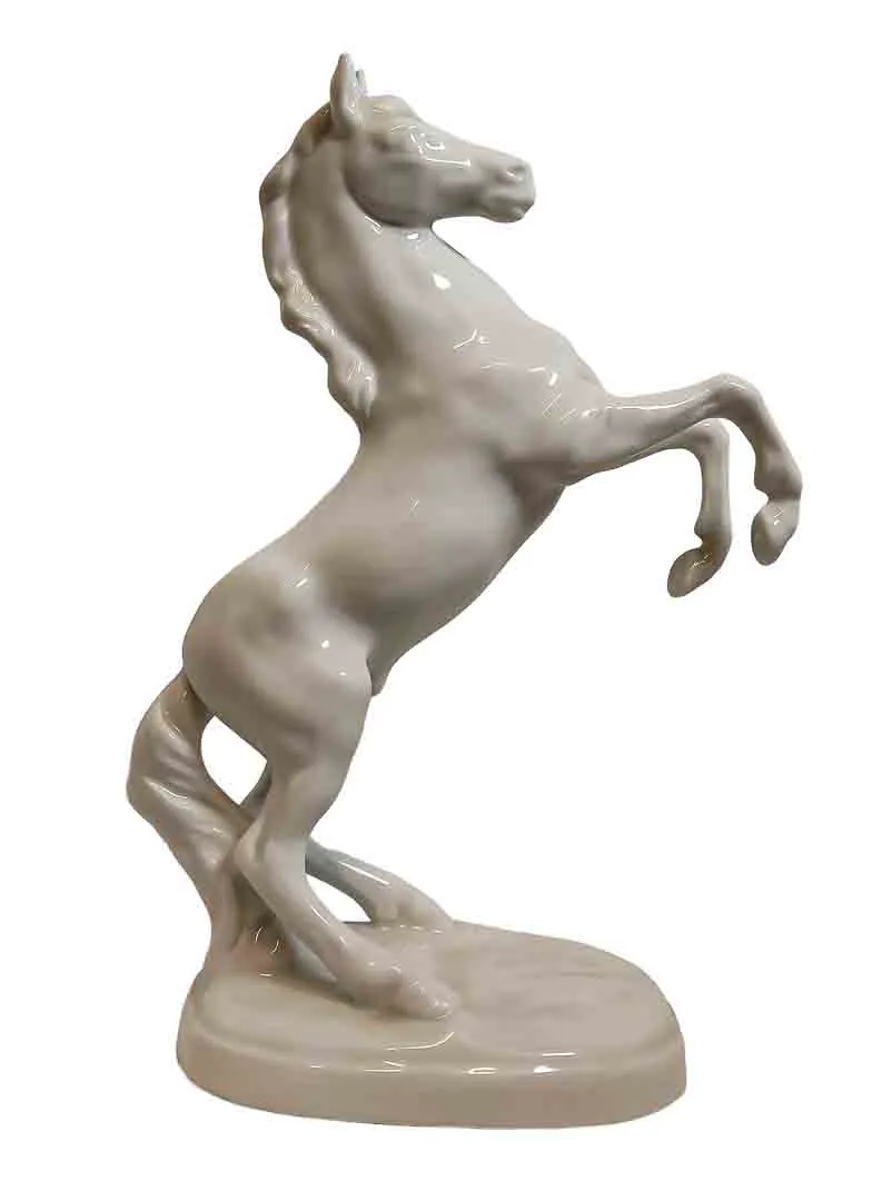 Vintage Porzellan Figur Steigendes Pferd Schimmel GDR Gräfenthal ca. 23cm - Bild 1