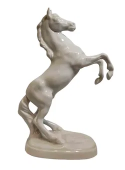 Vintage Porzellan Figur Steigendes Pferd Schimmel GDR Gräfenthal ca. 23cm - Bild 1