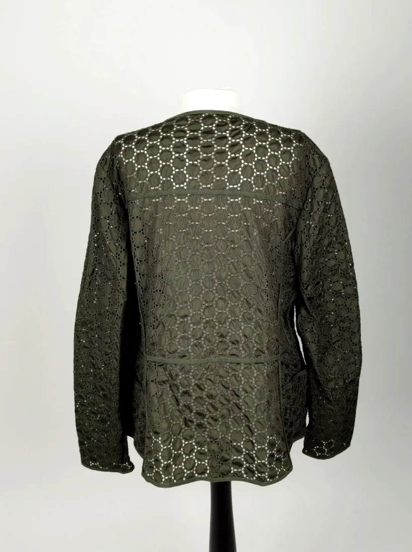 Moncler Grüne Jacke - 67% Baumwolle, 33% Polyamid – Bild 3